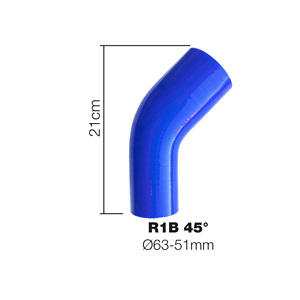Curva reducida azul 45Manitor 63/51mm - Product Image 2