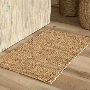 Alfombra tejida de jacinto de agua, alfombras decorativas hechas en Vietnam, material ecológico para decoración del hogar, venta al por mayor - Product Image 4