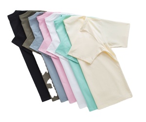 T-shirt de sport décontracté personnalisé en polyester/coton 380 grammes, coupe régulière, manches courtes, couleur unie, respirant, dernière tendance, vente en gros - Product Image 1