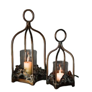 Vente chaude Décoration Moderne Bougeoir En Métal Personnalisé Couleur Noire Bougeoir En Métal Fini Pour La Décoration De Noël - Product Image 1