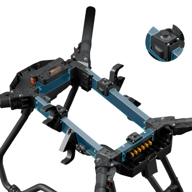 Carbon Fiber Foldable Drone Frame with 20L Tank Quadcopter Body and Motor Mounts With Camera IP65 Waterproof