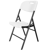 Vente en gros de chaise pliante moderne en plastique blanc noir pour cérémonies de mariage, restaurant, salle à manger pour événements, hôtels, cuisines, jardin
