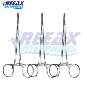 REEAX ENTERPRISES Vente en gros 5 pinces à moustiques Olsen en acier inoxydable Source d'alimentation manuelle droite et incurvée - Product Image 4