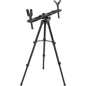 Trípode de Tiro Trakiom de 42.5 Pulgadas, Altura Ajustable de Aluminio, Soporte de Caza Negro - Product Image 1