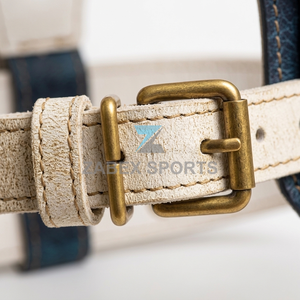 ZABEX SPORTS OEM ODM Adjustable Leather Dog <b>Harness</b> Belt Heavy Duty <b>Pet</b> Chest Strap Metal Hardware Print Fashion Ribbons - Product Image 2