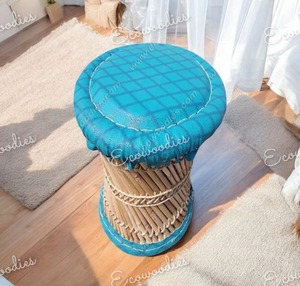 Qualité supérieure Confortable Naturel Bambou Osier Mudda Tabouret Tendance Ottoman Tabouret Intérieur Extérieur Salon - Product Image 3