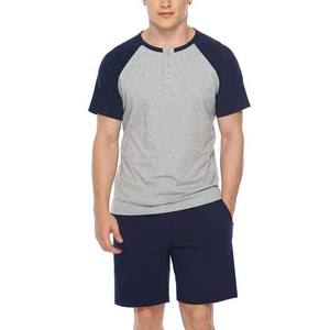 Transpirable Tallas grandes High Street Style Conjuntos de ropa para hombres Camisetas y pantalones cortos Algodón de alta calidad OEM Algodón personalizado Hombres 2PCs Set - Product Image 4