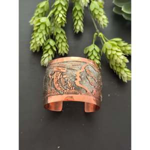 Elaine Becenti Fashion Cuff Bracelet <b>Copper</b> Story Teller - Product Image 1