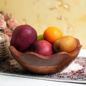 Modern <b>Fruit</b> Bowl Stylish Decorative Serving Dish Natural Table Centerpiece for Kitchen Display <b>Fresh</b> Produce and Home Decor - Product Image 2