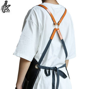 Barbe de cuisine en cuir véritable, tablier de barbier personnalisé, tablier de coiffeur pour robe en cuir - Product Image 5