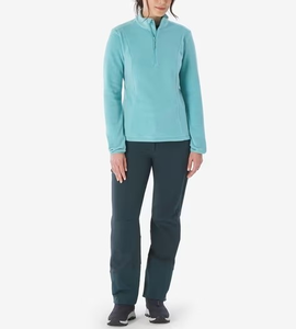 Chaqueta de Forro Polar Suave Ligera con Cierre de 1/4 para Mujer, Chaqueta de Trabajo con Bolsillos con Cremallera para Actividades al Aire Libre - Product Image 5