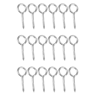 JSCREW <span class=keywords><strong>Vis</strong></span> à bois à usage intensif en acier inoxydable, taraudage des yeux, crochet mural suspendu pour intérieur et extérieur, raccord pivotant, fermoir en O - Product Image 4