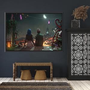 ผ้าใบอาร์เคน ซีซั่น 2 - ภาพพิมพ์ติดผนัง LOL, 1P: กรอบสีดำ - Product Image 1