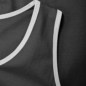 เสื้อกล้ามผ้าฝ้าย100% สำหรับผู้ชายปรับแต่งได้เต็มที่สไตล์ลำลองถักทอพลัสไซส์ระบายอากาศ - Product Image 4