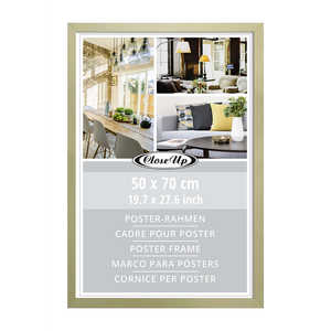 Marco de Madera Dorado Clásico para Pósteres, 50 x 70 cm, para Exhibir Fotos o Decoración del Hogar, Marco para Cuadros A4 con Frente de Vidrio - Product Image 2