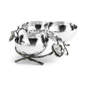 Bol décoratif à salade et à fruits en acier et en laiton pour comptoirs et dessus de table Centre de table - Product Image 4