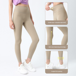 Leggings deportivos de Yoga de estilo informal, pantalones de entrenamiento de compresión esenciales que absorben el sudor para mujer de talla grande - Product Image 4