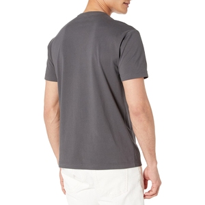 เสื้อยืดผ้าใส่สบายสำหรับผู้ชายเสื้อยืดสีพื้นดีไซน์ไม่เหมือนใคร - Product Image 2