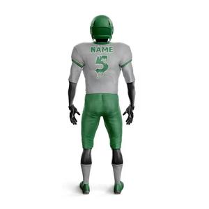 Vente en gros de maillots et pantalons de football américain de haute qualité uniforme de football américain en polyester à séchage rapide pour hommes pour les ensembles d'équipe - Product Image 3
