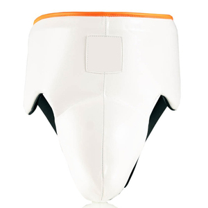 Protège-aine en cuir léger anti-transpiration pour MMA et boxe, support renforcé, bouclier de protection, sangles réglables, ajustement sécurisé - Product Image 1