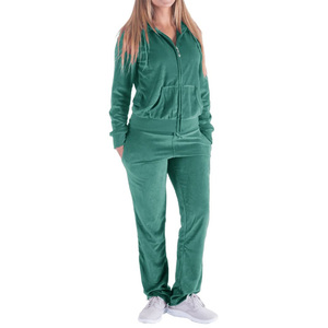 Combinaison de jogging personnalisée à prix abordables pour femmes survêtement survêtement combinaison d'entraînement jogging coupe ajustée combinaison avec fermeture éclair complète - Product Image 1
