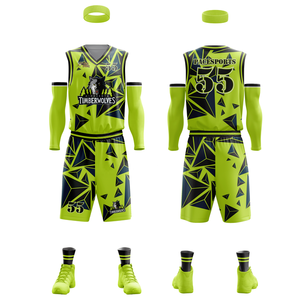 Uniforme de baloncesto impreso por sublimación de alta calidad Últimas novedades Uniforme de baloncesto de material transpirable - Product Image 2