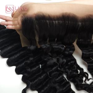 ช่อผมมนุษย์สีดำธรรมชาติหยักศกแบบลอนลึกงดงาม - Product Image 6