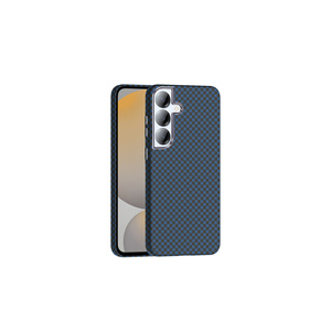 Étui Premium Compatible MagSafe Effet Fibre de Carbone pour Samsung Galaxy S25 14 Plus - Coque de Protection en Silicone Électroplaqué - Product Image 1