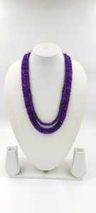 Collier de perles facettées en émeraude et beryl - Perles violettes hautement polies de 8 à 10 mm - Prix d'usine en gros - Dernier design - Product Image 2