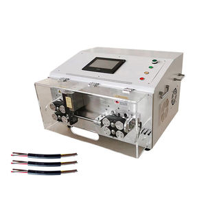 Square Electronic <b>Cables</b> Cut And <b>Strip</b> <b>Machine</b> With Wire Cutting And Peeling Blades - Product Image 4