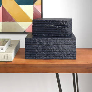 Recién llegado, juego llamativo de 2 piezas, cajas de decoración hechas a mano de nácar, popular para regalos y decoración del hogar - Product Image 6