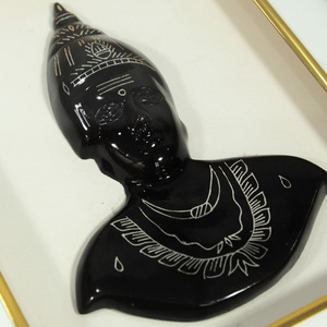 Handmade Silver Inlay Basavanna <b>Frame</b> Wall Hanging Feature Showpiece for Christmas and Diwali Occasions - Product Image 4