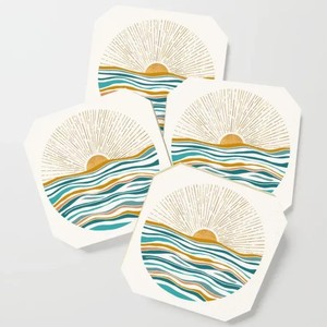 Les tampons fabriqués sous-verre en bois Personnalisation imprimée et nouveau design en bois sous-verre en résine disponible sous-verre en noyer - Product Image 1