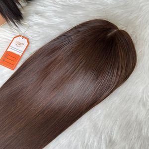 Haute qualité 2x4 vietnamien Remy perruque de cheveux humains fermeture brun tendance chaude prix de gros - Product Image 5