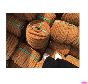 Corde en fibre de coco brute écologique en gros, fibre de coco naturelle, haute finesse, longueur personnalisable, utilisée pour la fabrication de tapis en fibre de coco, Vietnam - Product Image 3
