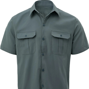 เสื้อเชิ๊ตผู้ชายแบบลำลองเสื้อเชิ๊ตแขนยาวครึ่งแขนเสื้อระบายอากาศ - Product Image 1