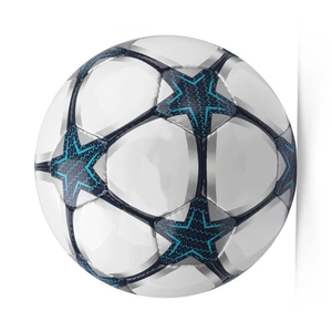 Balón de Fútbol Pakistaní Superhíbrido Talla 5 con Diseño de Estrellas, Resistente a la Intemperie, Cosido a Máquina para Todas las Temporadas - Product Image 2