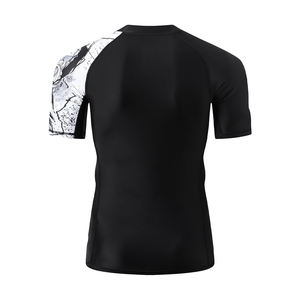 เสื้อยืดแขนยาวผู้ชายระเหิดแบบกําหนดเองยามเร่งเสื้ออัดยามผื่นโพลีเอสเตอร์ - Product Image 5