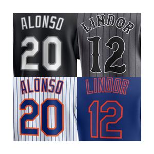 2025 all'ingrosso nuove maglie da Baseball di alta qualità all'ingrosso del ricamo di alta qualità maglie sublimate #12 lindor - Product Image 5