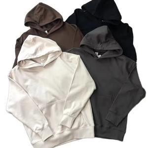 เสื้อฮู้ดผู้หญิงทรงโอเวอร์ไซส์ผ้าฝ้ายมีช่องว่างมี100% ออกแบบได้ตามต้องการสำหรับฤดูใบไม้ร่วงฤดูหนาว - Product Image 1