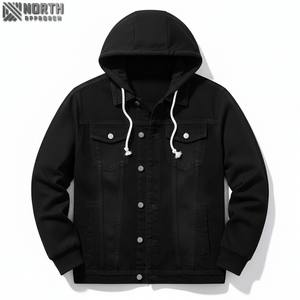 2025 nouveauté mode acide lavé sur mesure hommes Denim Jean vestes nouvelle Collection camionneur vestes jean veste hommes - Product Image 1