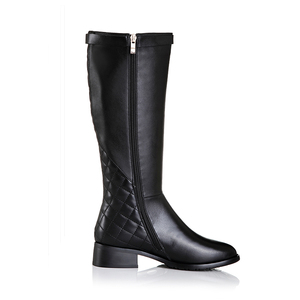 Nouvelles bottes d'équitation en cuir véritable pour hommes, de haute qualité, à fermeture éclair longue, bottes d'équitation hautes en cuir véritable avec logo personnalisé - Product Image 5