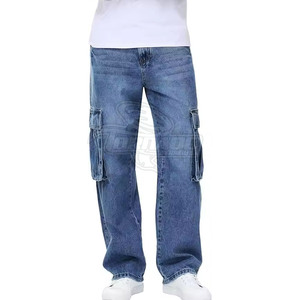 Jeans en denim à jambes larges pour homme, style unique, sur mesure, respirant, lavé, personnalisé, votre propre design, léger, printemps, été, automne - Product Image 6