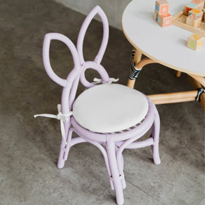 Silla de ratán para niños con forma de conejo color pastel para estudio, muebles de exterior, muebles de ratán para el hogar, venta al por mayor de Vietnam - Product Image 4