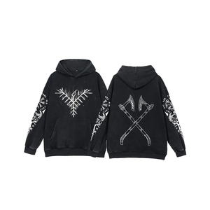 Heavy Weight Vintage Pullover Oversized <b>Hoodie</b> for Men 100% Cotton 420 Gsm Acid Wash <b>Hoodie</b> for Winter - Product Image 4