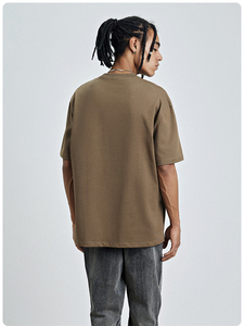 เสื้อยืดออกกำลังกายฟิตเนสแขนสั้นสำหรับผู้ชายและผู้หญิงเสื้อเข้ารูปน้ำหนัก260กรัมคอกลม2024ออกแบบโลโก้ได้ตามที่ต้องการ - Product Image 2