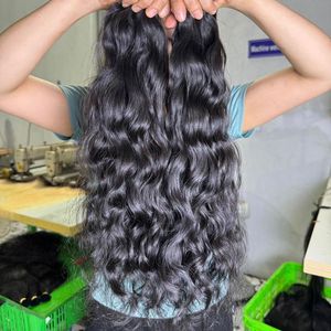 Cabello Natural Ondulado al Por Mayor, Cabello Humano 100% Sin Procesar, Extensiones de Cabello Humano Natural Ondulado para Mujeres - Product Image 1