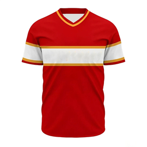 Venta al por mayor Unisex media manga Jersey camiseta personalizada béisbol Softball Jersey verano deportes desgaste suave poliéster pantalones cortos Unisex - Product Image 3