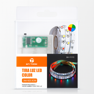 Tira de Luces LED 3M con Funcionamiento a Batería, Lámpara de Cinta Flexible RGB, Fuente SMD2835 para Decoración de Dormitorio, TV, Espejo, Manualidades, Fiestas, Portátil - Product Image 1