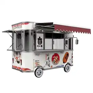 Imbisswagen mit vollständiger Küche mobiler BBQ-Lkw Konzession mobile Küche Snack-Kaffee-Wagen Imbissanhänger zu verkaufen